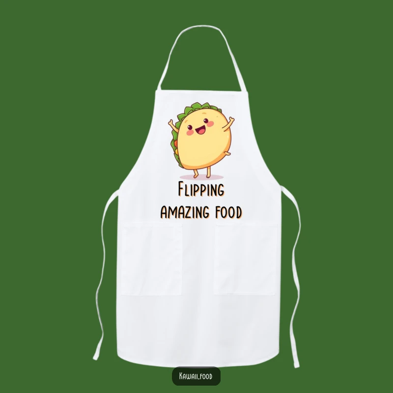 Funny Chef Taco Cartwheel Apron: Cook with Fiesta Flair