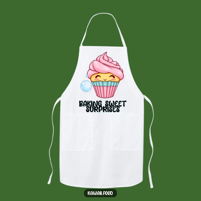 Funny Cupcake Bubble Apron: Kitchen Sweetness, Perfect Baker Gift