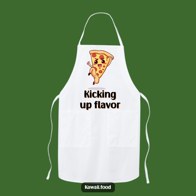 Funny Pizza Kick Apron: Determined Baker Wear, Ideal Funny Gift for Cooks