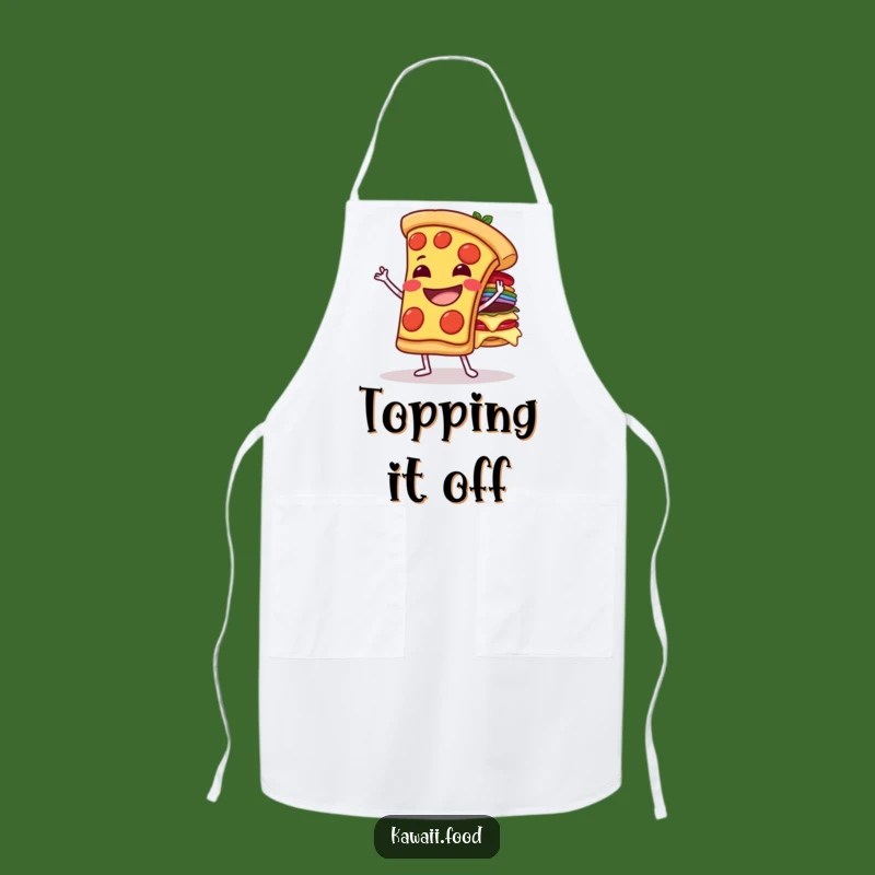 Funny Pizza Topping Balance Apron - Cook with Hilarious Precision!