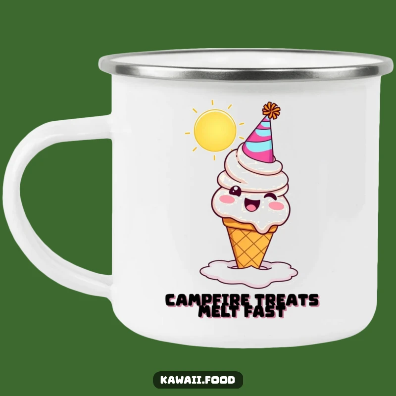 Funny Ice Cream Camping Mug: Hilarious Outdoor Gear for Sweet Adventures