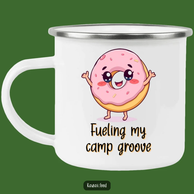 Funny Donut Dance Camping Mug: Adventure with Sweet Playfulness