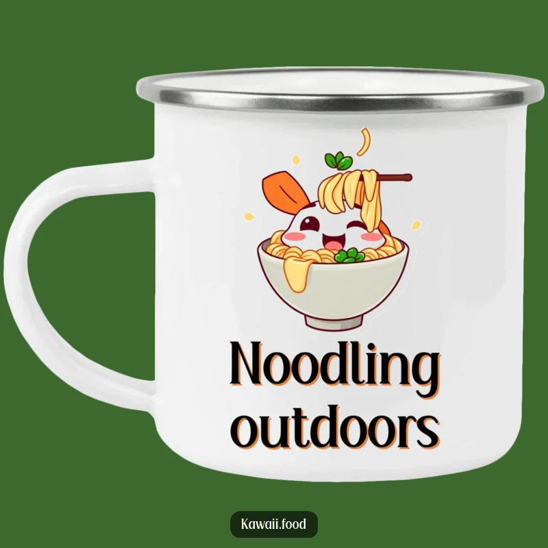 Funny Ramen Slurp Camping Mug - Adventure Fuel for Joyful Eaters!