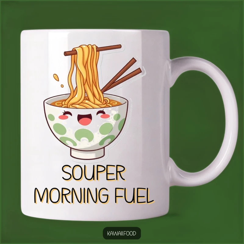 Funny Ramen Bowl Splash Mug: Joyful Noodle Art, Perfect Funny Gift for Foodies