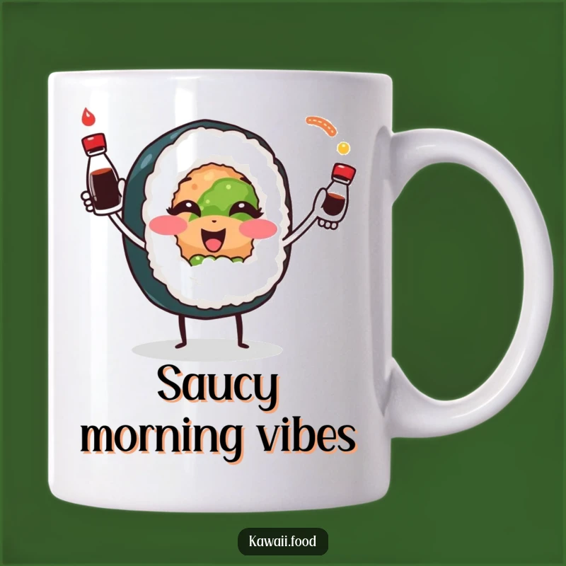 Funny Sushi Juggling Mug: Hilarious Gift for Sushi Lovers & Master Jugglers