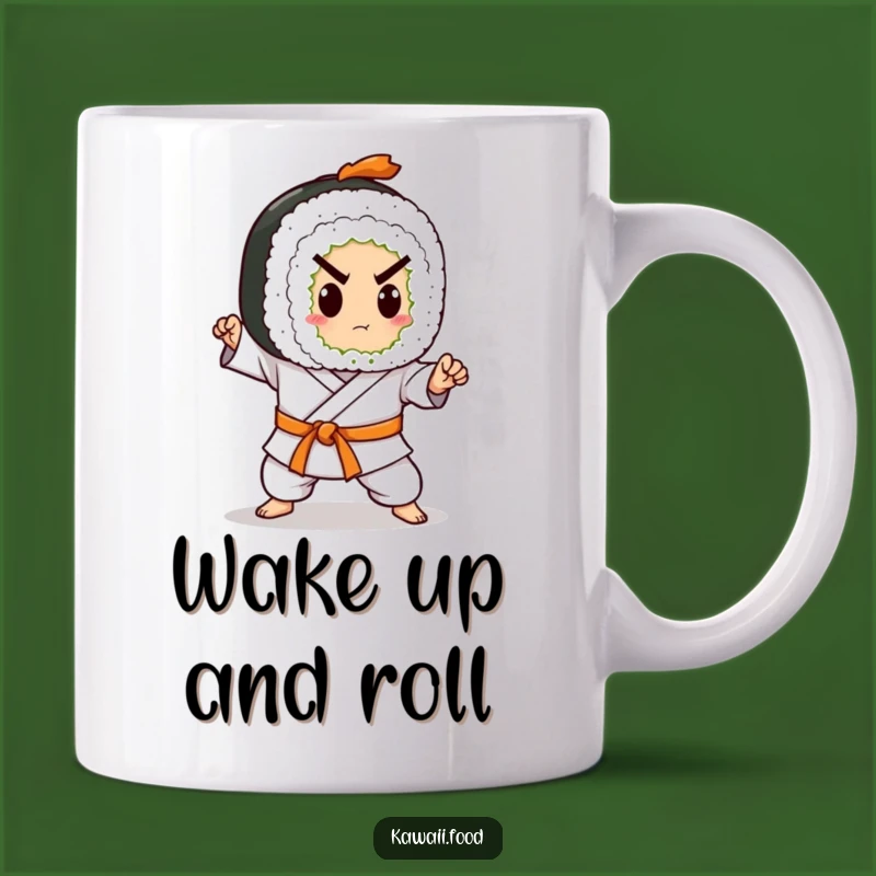 Funny Sushi Roll Karate Mug: Chop Your Way to a Perfect Morning Brew