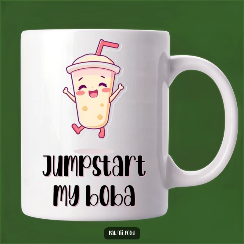 Funny Bubble Tea Jump Mug - Hilarious Drink Gift for Bubbly Personalities