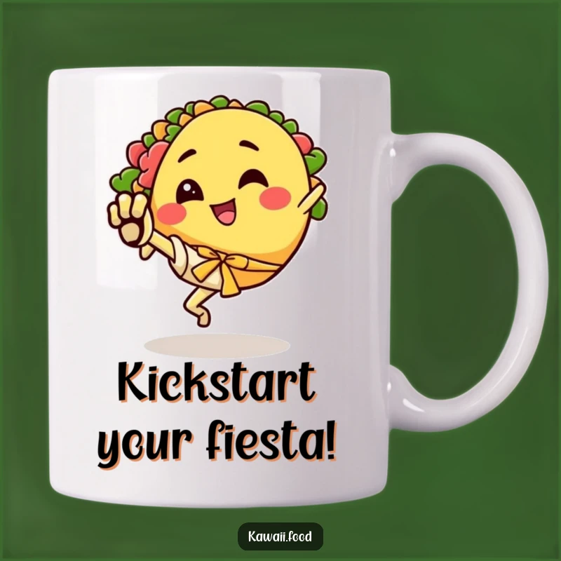 Funny Taco Karate Kick Mug, Hilarious Gift for Martial Arts Fans