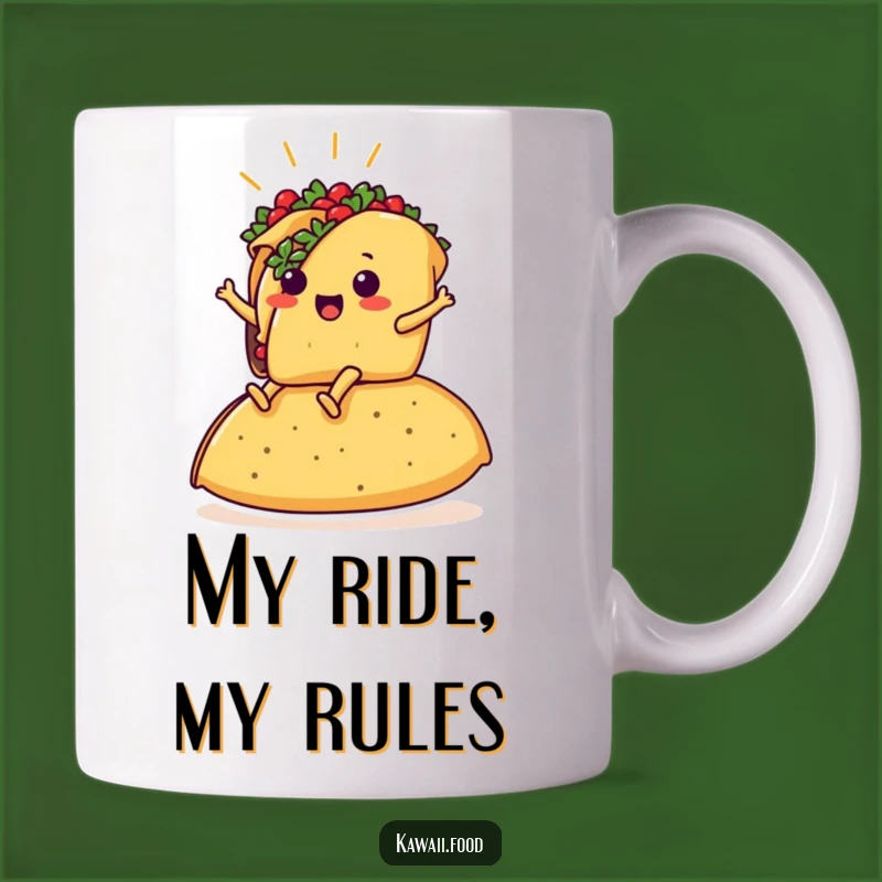 Funny Taco Rider Mug: Hilarious Mexican Food Gift for Taco Lovers