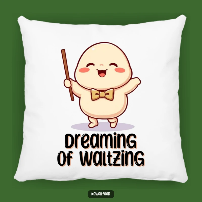 Funny Dumpling Waltz Pillow: Happy Character, Cozy Humorous Gift