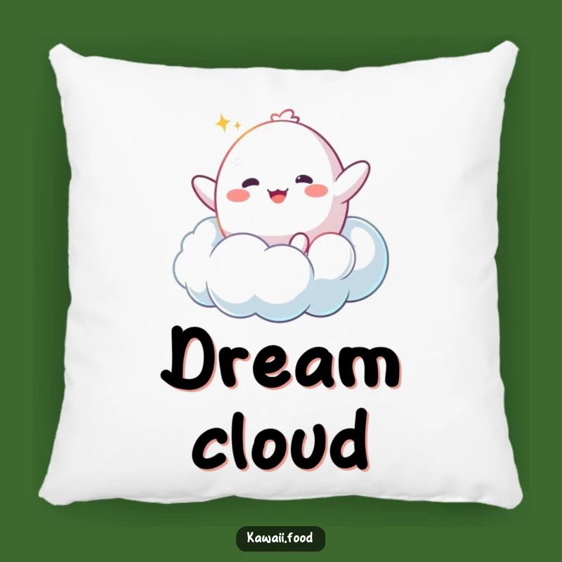Funny Mochi Cloud Throw Pillow: Cozy Dream - Adorable Funny Gift