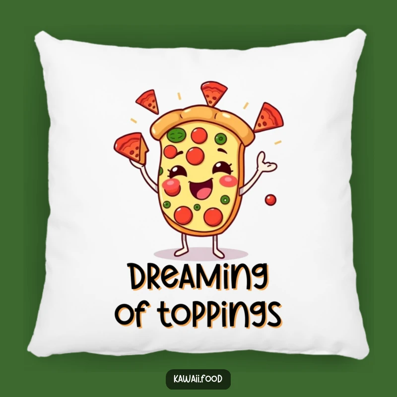Funny Pizza Juggler Pillow - Cozy and Hilarious Foodie Accent
