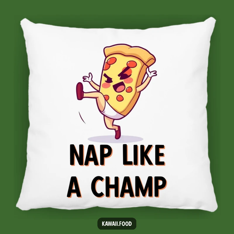 Funny Pizza Slice High Kick Pillow: Cozy Up with Action