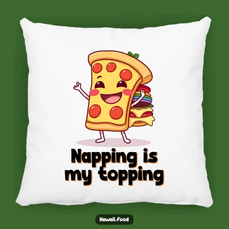 Funny Pizza Topping Balance Pillow - Cozy Comfort with a Hilarious Foodie Twist!