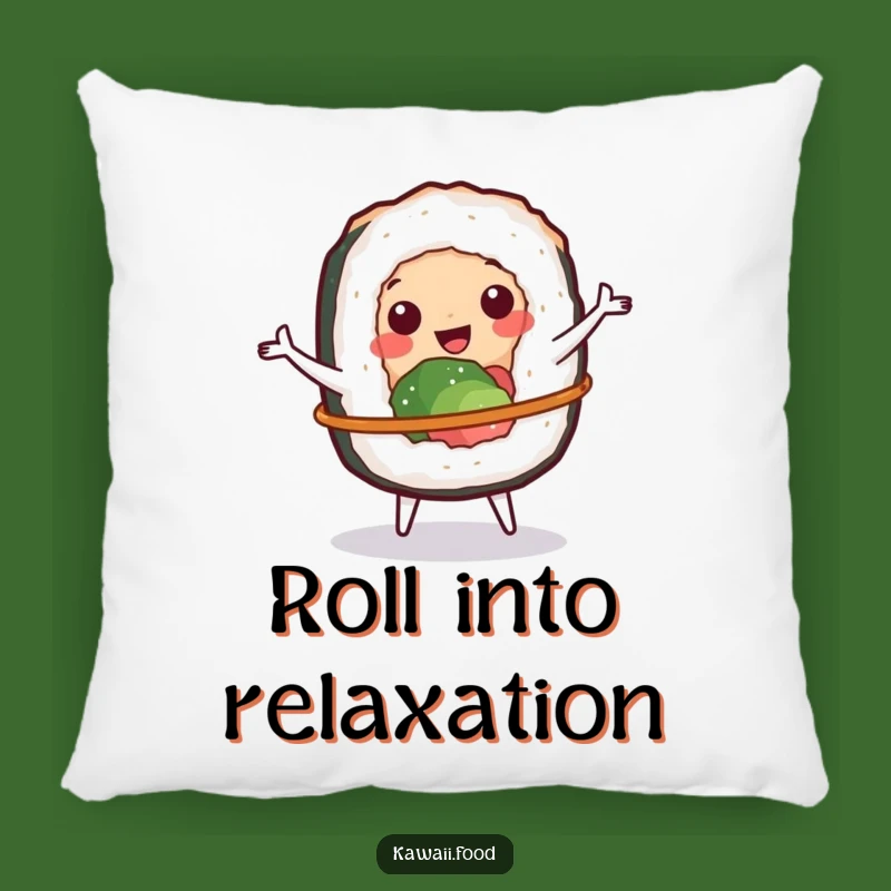 Funny Sushi Hula Hoop Pillow, Comfy and Cheerful Decor