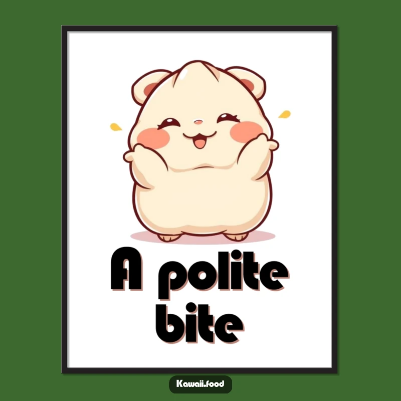 Funny Dumpling Digital Print: Witty Art, Perfect Gift for Instant Humor