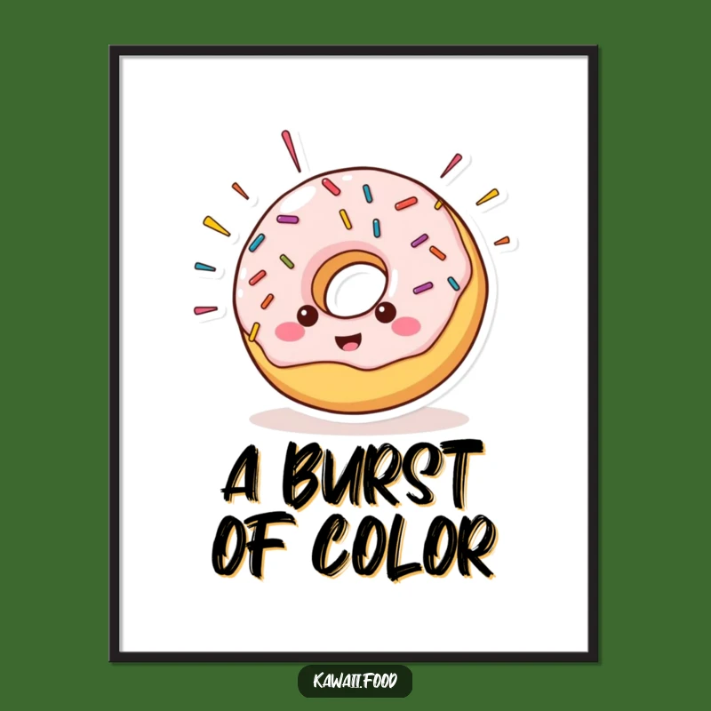 Funny Donut Sprinkle Digital Print: Instant Hilarious Art & Unique Gift