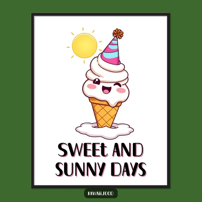 Funny Ice Cream Digital Art: Hilarious Printable Decor for Sweet Spaces
