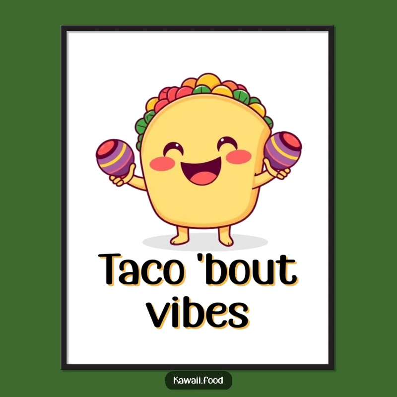 Funny Taco Maracas Digital Art - Instant Fiesta Decor for Your Walls!