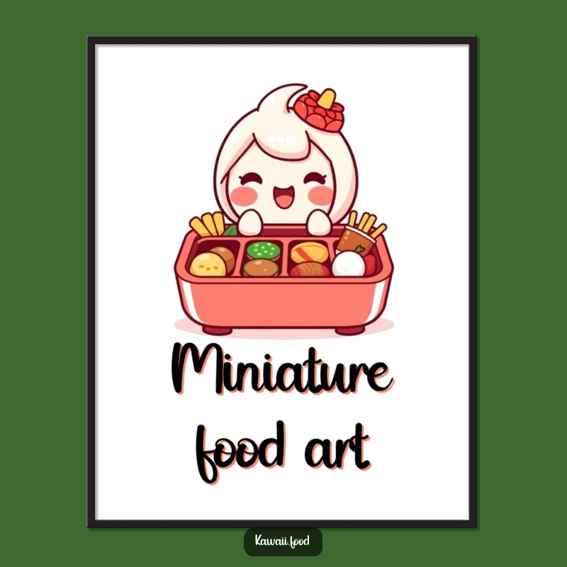Funny Bento Box Digital Print: Bring Culinary Charm to Your Walls Instantly