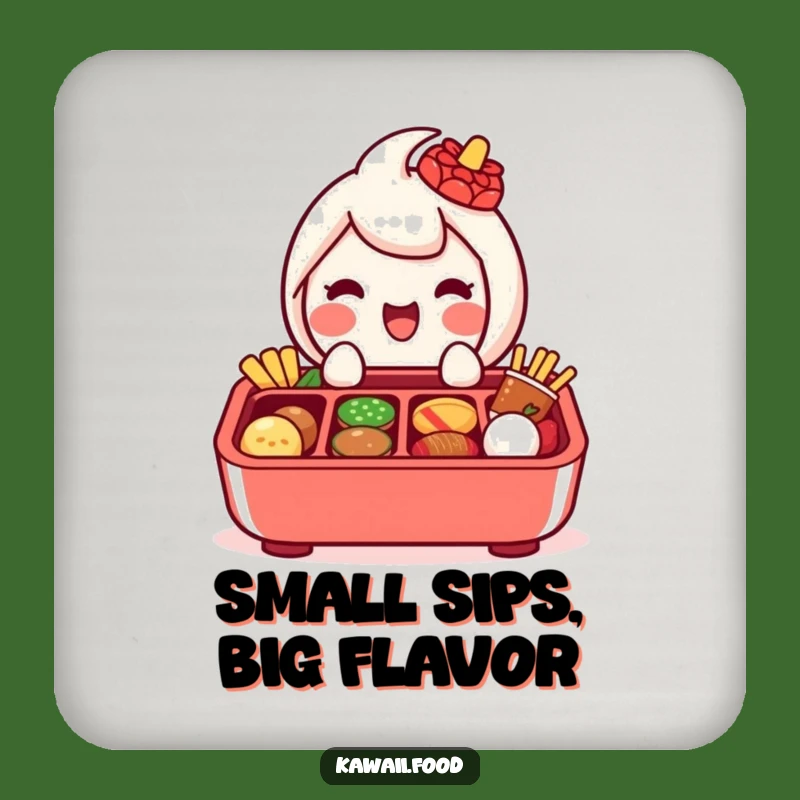 Funny Bento Box Coaster: Protect Surfaces with Culinary Artistry
