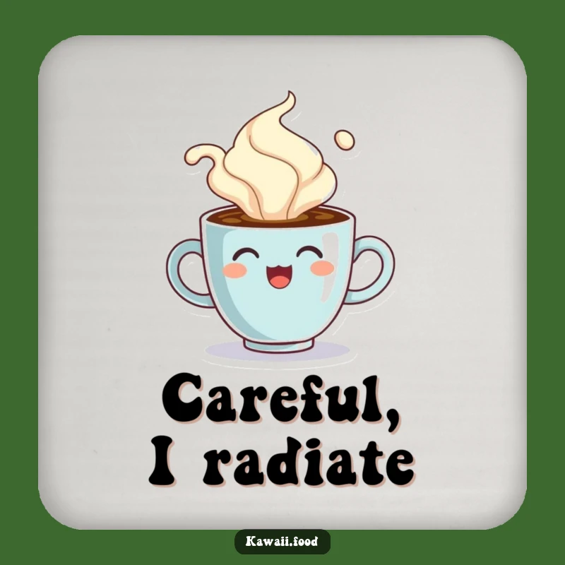 Funny Coffee Cup Steam Drink Coaster: Hot Protection, Chic Funny Gift