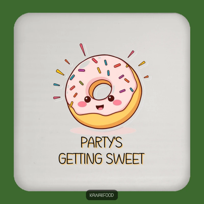 Funny Donut Drink Coaster Set: Protect Surfaces with Hilarious Art
