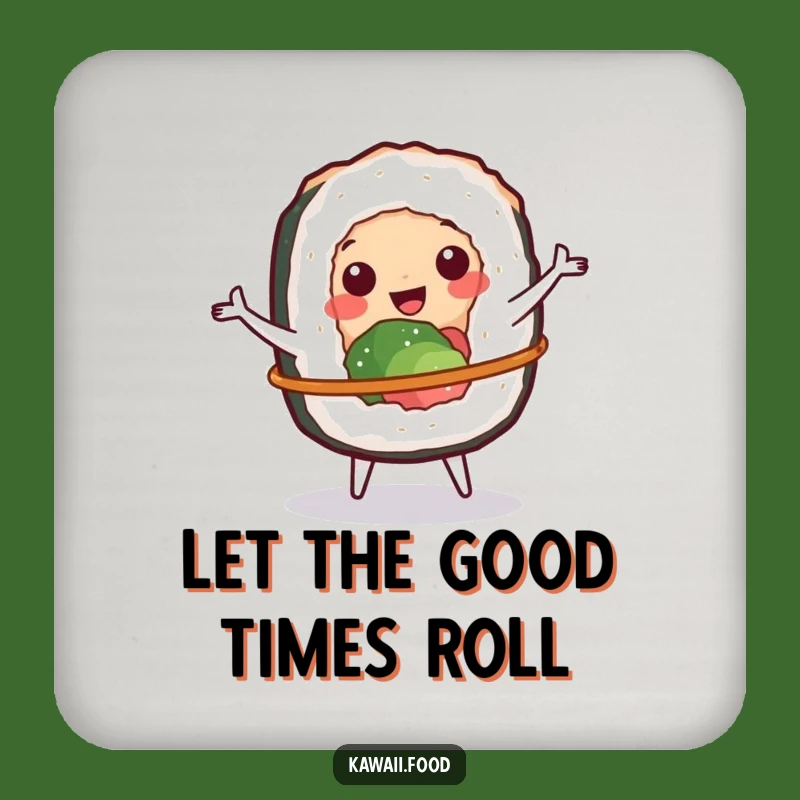 Funny Sushi Hula Hoop Coaster, Protect Surfaces with Playful Charm