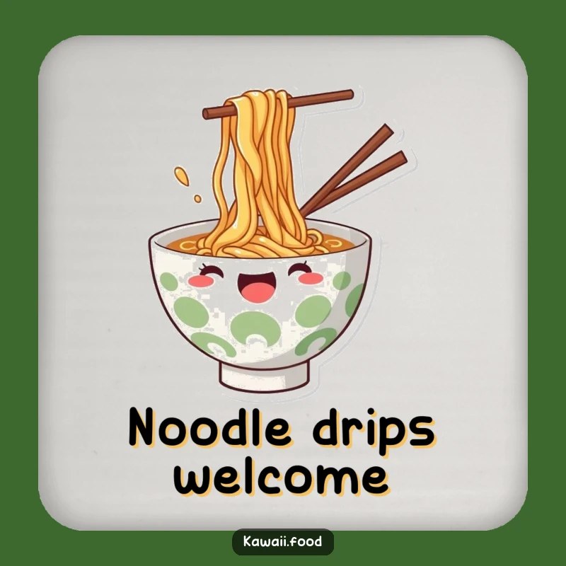 Funny Ramen Splash Coaster: Joyful Noodle Art Protector, Perfect Funny Gift Accessory