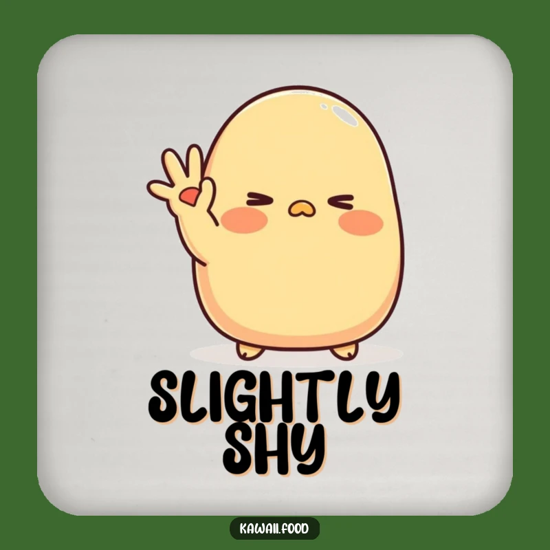 Funny Tamagoyaki Wink Coaster Set: Shy Drinks - Adorable Funny Gift