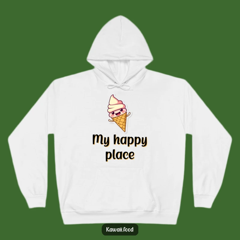Cozy Funny Ice Cream Cone Hoodie: Stay Sweet and Warm with Swirling Fun