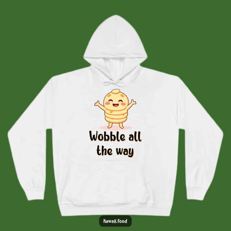 Cozy Funny Pancake Wobble Dance Hoodie - Warm & Hilarious Character Wear