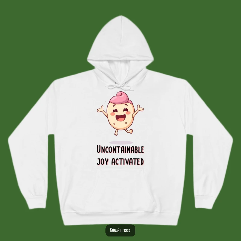 Funny Candy Character Hoodie: Enthusiastic Bouncing Design, Great Funny Gift