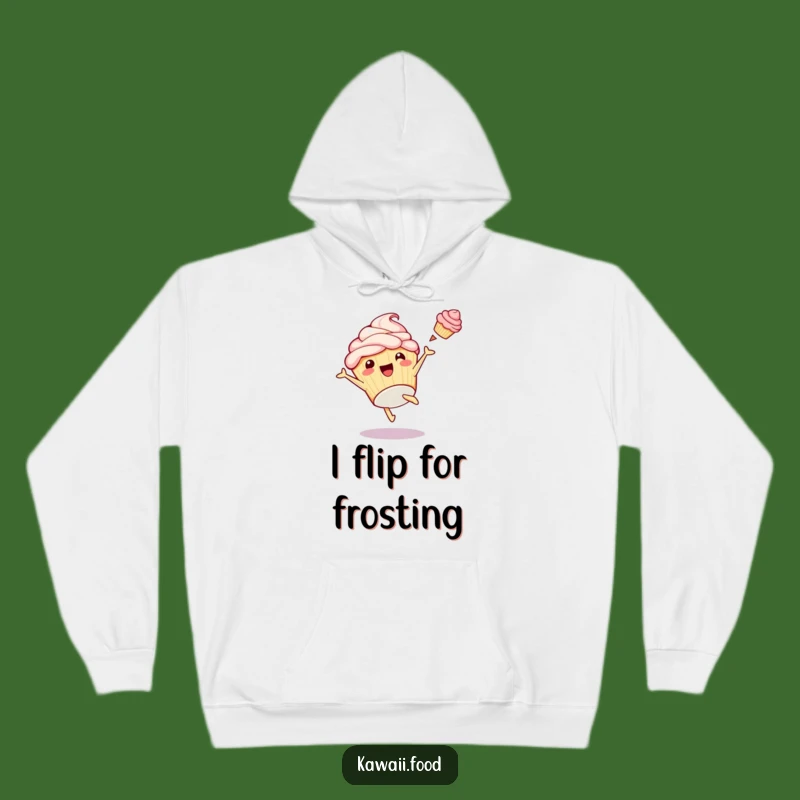 Funny Cupcake Cartwheel Hoodie: Cozy Playful Frosting Acrobatics, Warm Humorous Gift