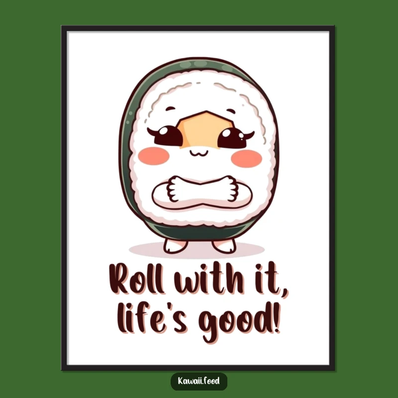 Free Printable Sushi Wall Art - Quirky Shoo Gesture Downloadable Decor