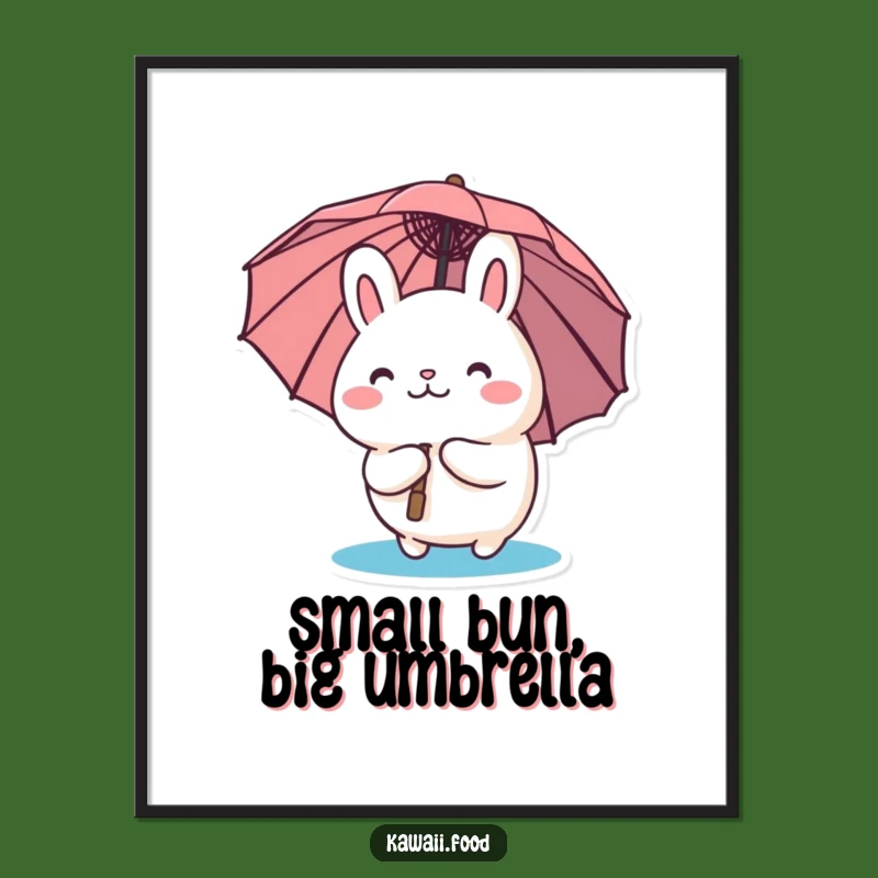 Funny Free Printable Wall Art: Curious Bao Bun Peeking, Whimsical Downloadable Decor Gift