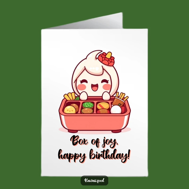 Free Printable Bento Box Birthday Card Cute & Funny Downloadable Gift