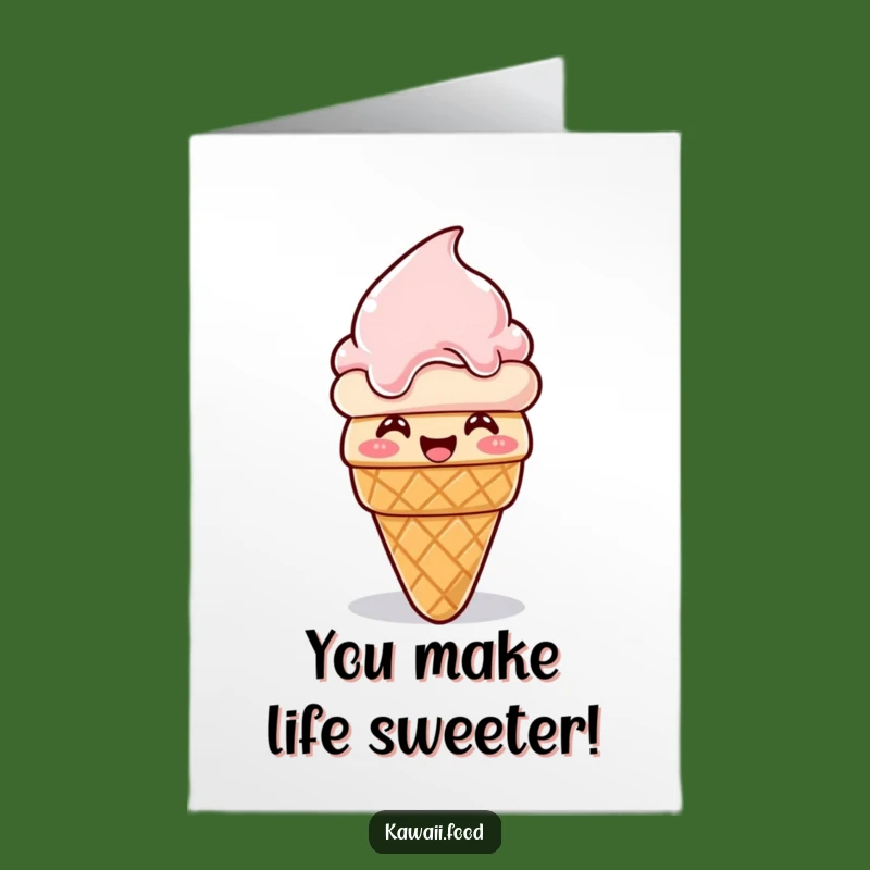 Free Printable Ice Cream Cone Card: Hilarious Congrats Downloadable Gift for Sweet Success