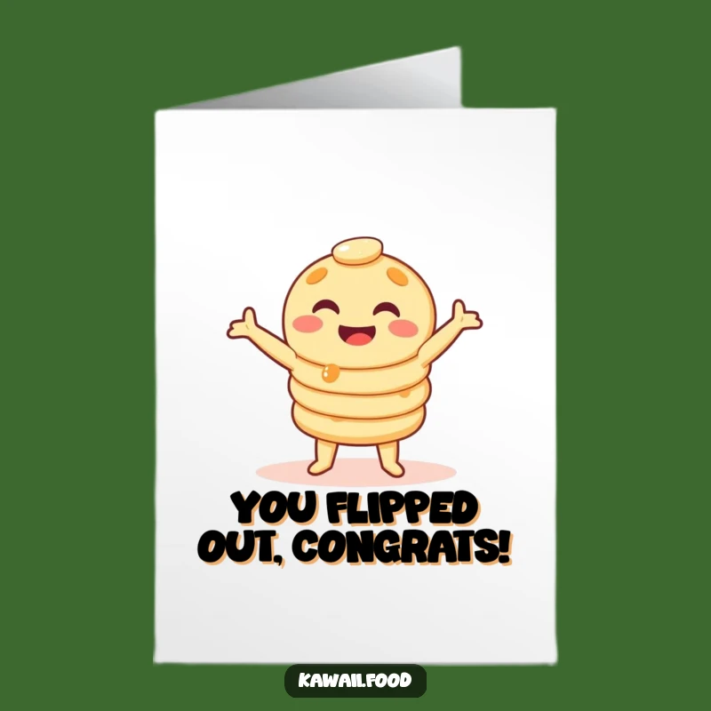 Free Printable Pancake Wobble Congratulations Card - Hilarious Downloadable Gift for Any Occasion