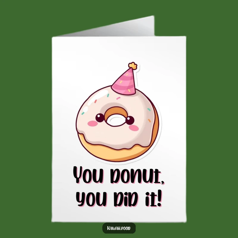 Free Printable Donut Party Hat Congratulations Card - Hilarious Downloadable Gift for Any Win