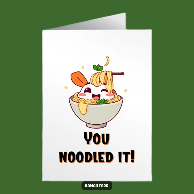 Free Printable Congrats Card: Ramen Noodle Joy, Fun Downloadable Celebration