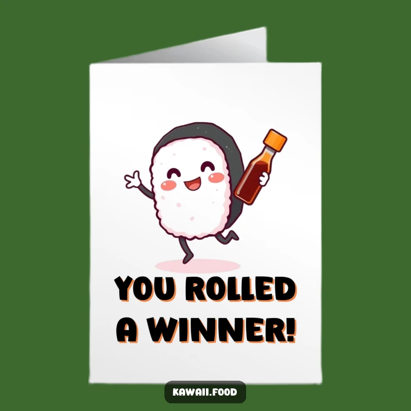 Free Printable Sushi Congrats Card: Hilarious Foodie Congratulations Downloadable!