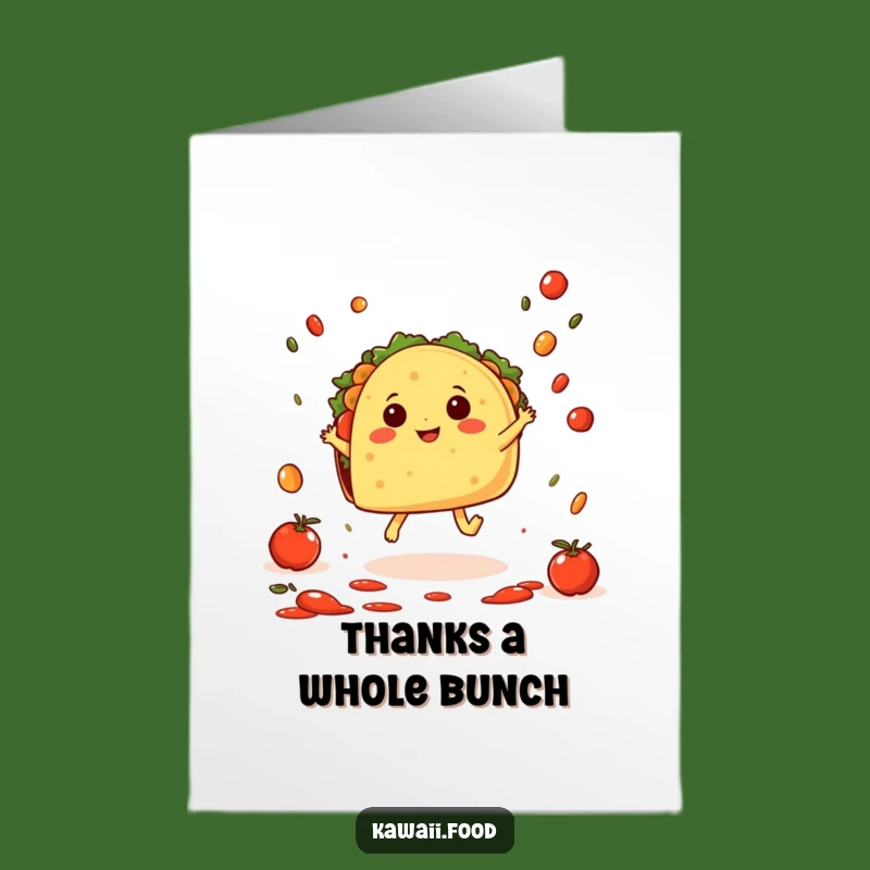 Free Printable Taco Thank You Card: Spicy Gratitude Downloadable Cheer!