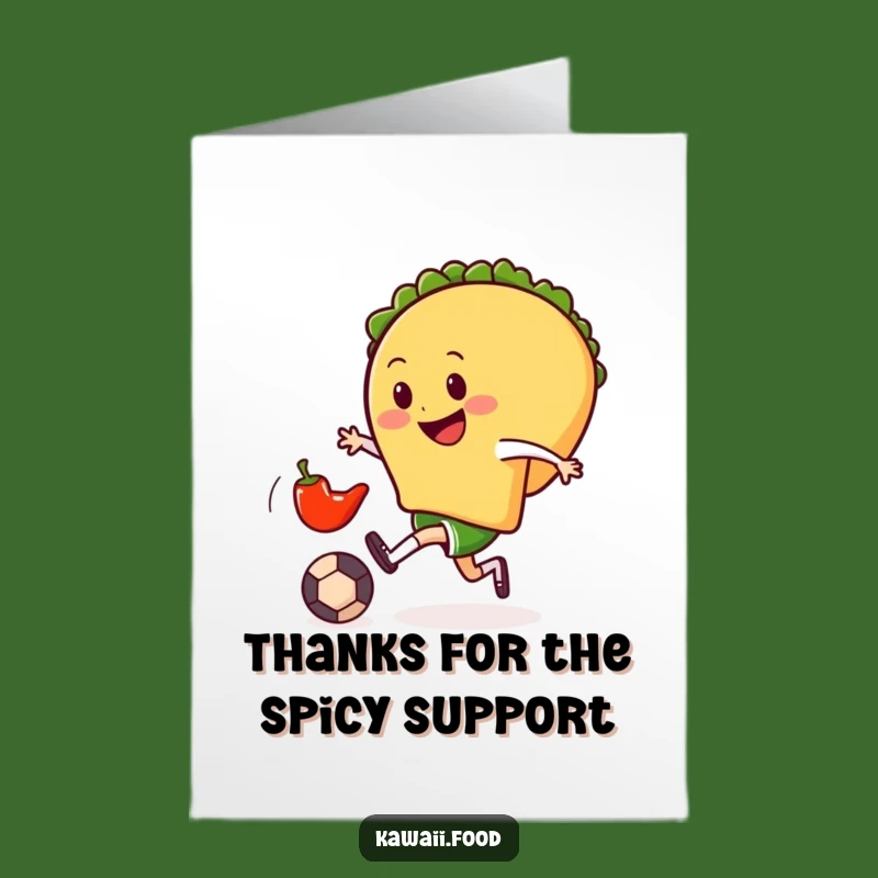 Free Printable Thank You Card: Taco Thanks Downloadable Gift for a Spicy Gesture