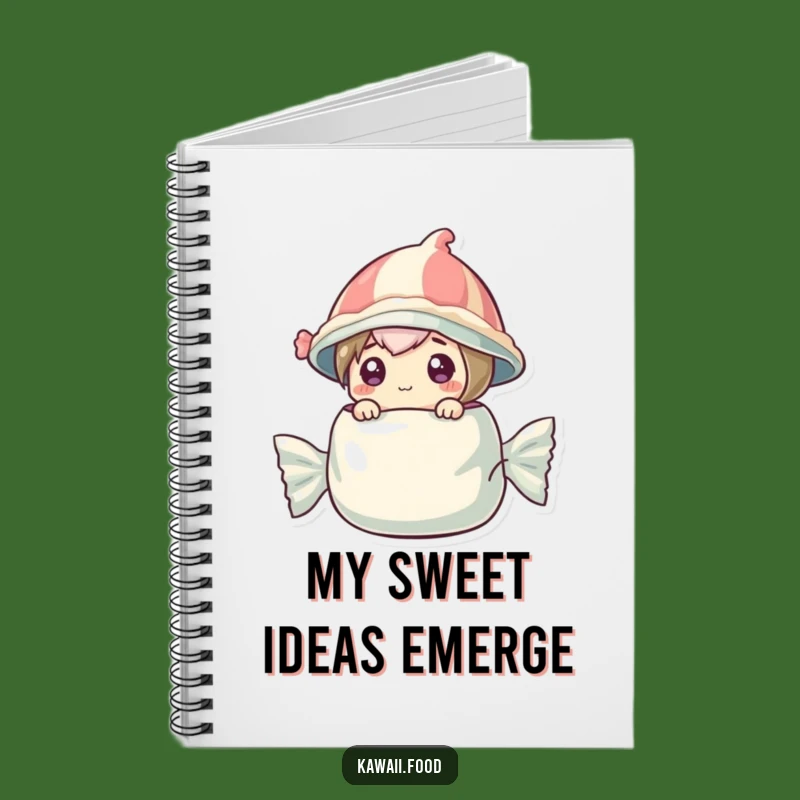 Funny Candy Wrapper Notebook: Jot Down Sweet Ideas with a Curious Character