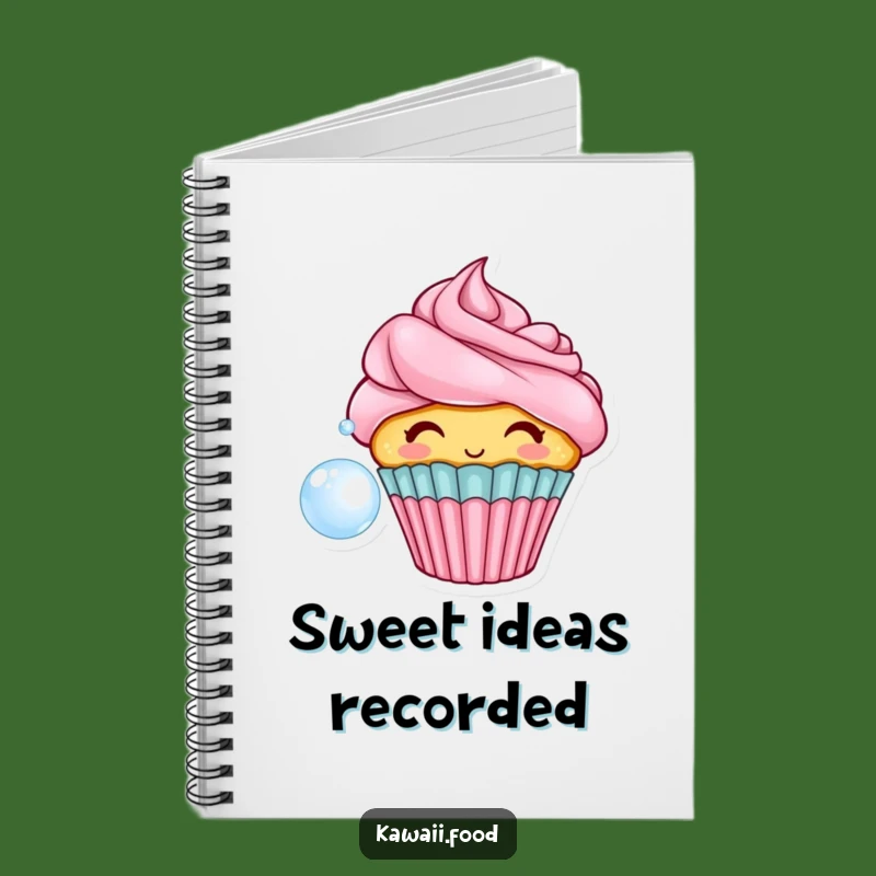 Funny Cupcake Bubble Notebook: Sweet Ideas Journal, Perfect Gift