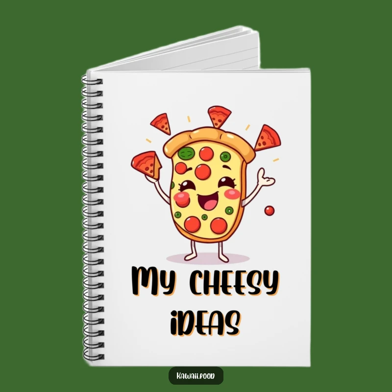 Funny Pizza Juggler Notebook - Hilarious Journal for Foodie Ideas