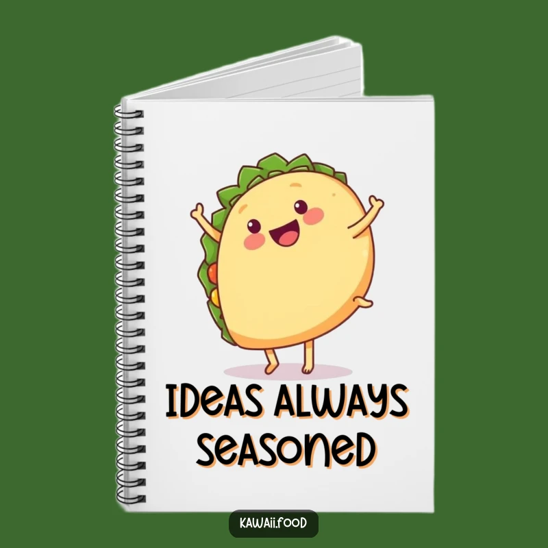 Funny Taco Cartwheel Notebook: Jot Down Ideas with Fiesta Fun