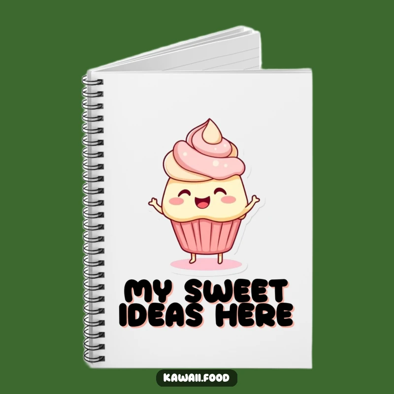 Funny Cupcake Notebook: Jot Down Ideas with Frosty Fun and Wiggly Charm