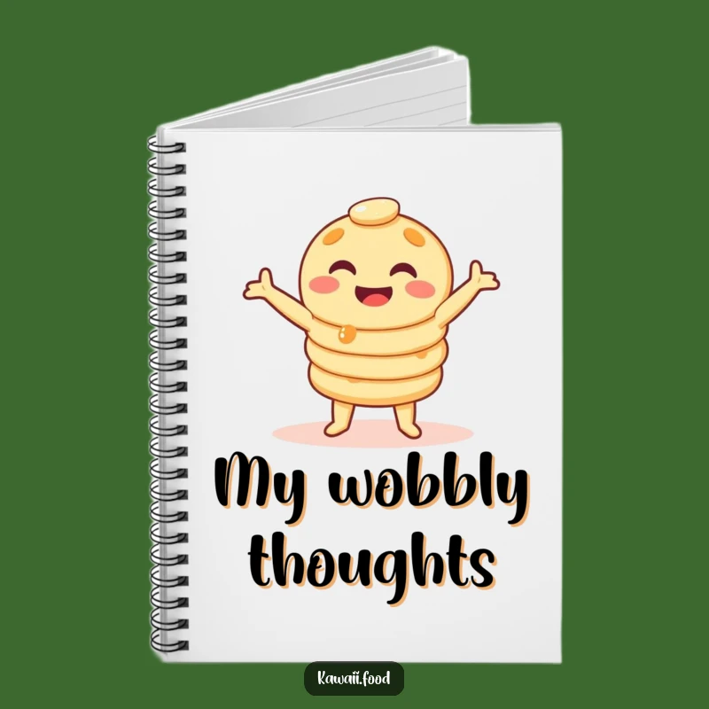 Funny Pancake Wobble Dance Notebook - Jot Down Laughs & Ideas